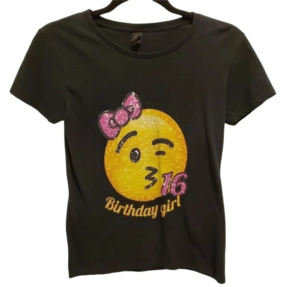 😘HP😘 Anvil 16 Birthday Girl's Tee Shirt